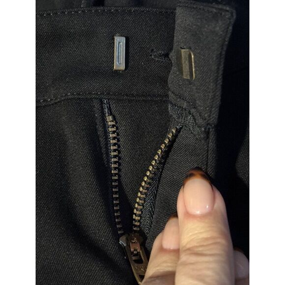 NWT ISABEL MATERNITY 6 Ankle Skinny Trouser Pants Solid BLK Inset Panel Stretch - Picture 5 of 14